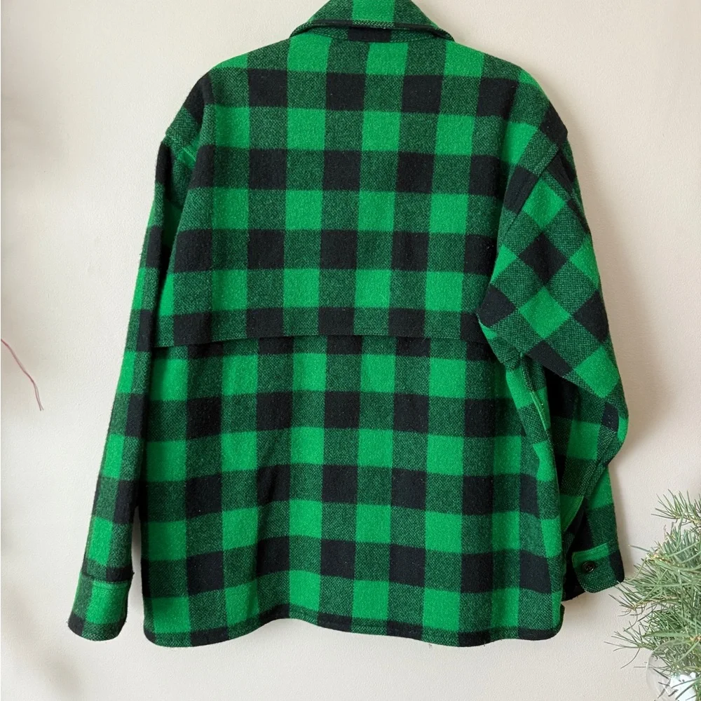 VTG vintage Johnson Woolen Mills buffalo check wool jacket XL - Picture 9 of 14